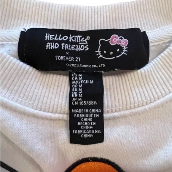 HELLO KITTY X FOREVER 21 Boo Sweatshirt Size Medium - Picture 5 of 8